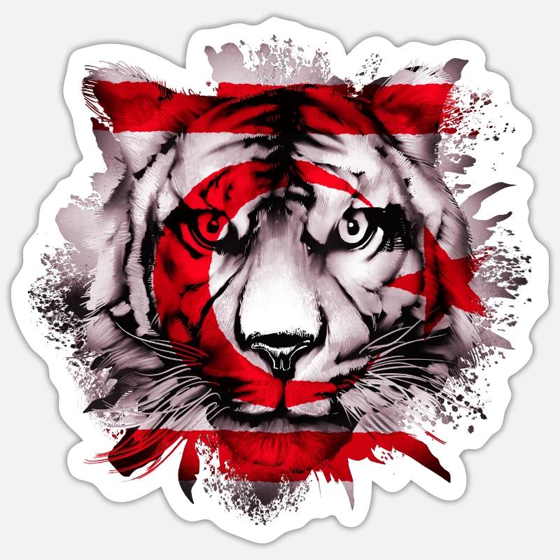 Chypre du Nord - Sticker taille S (10 x 10 cm) - blanc mat