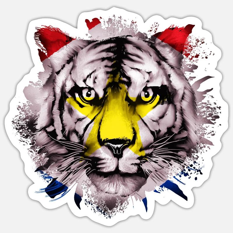 Saba - Sticker size S (10 x 10 cm) - white matte