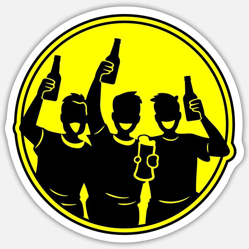 Bachelor Bräutigam Team Junggesellen Sticker Größe S (10 x 10 cm)