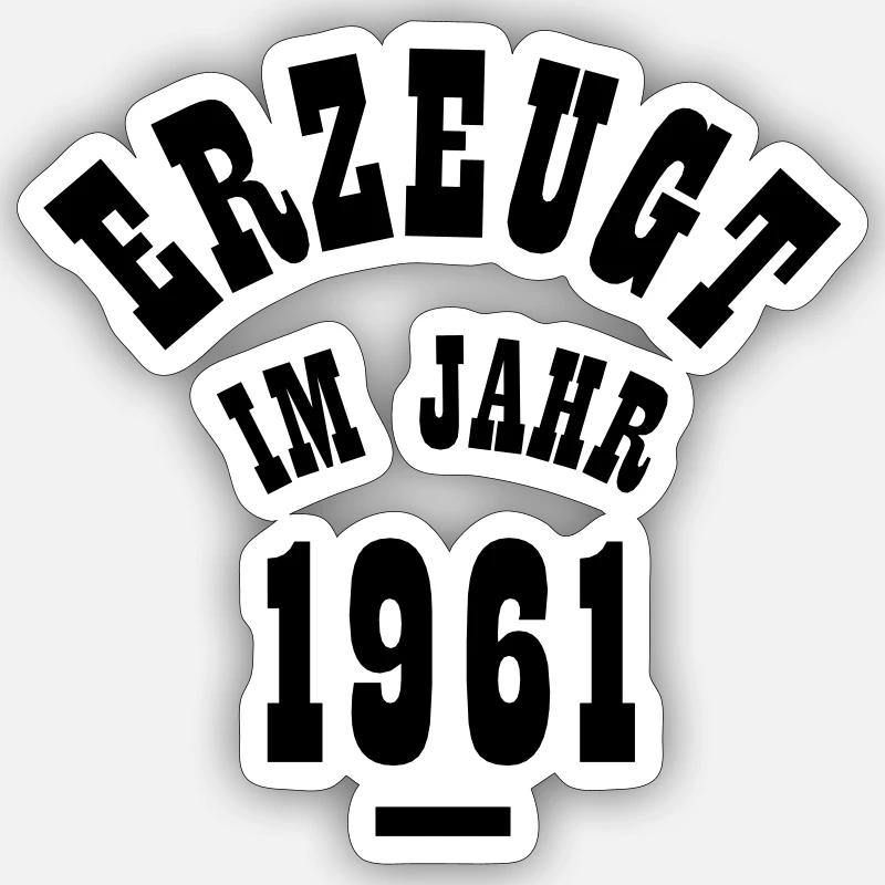 Créé en 1961 Sticker taille S (10 x 10 cm)