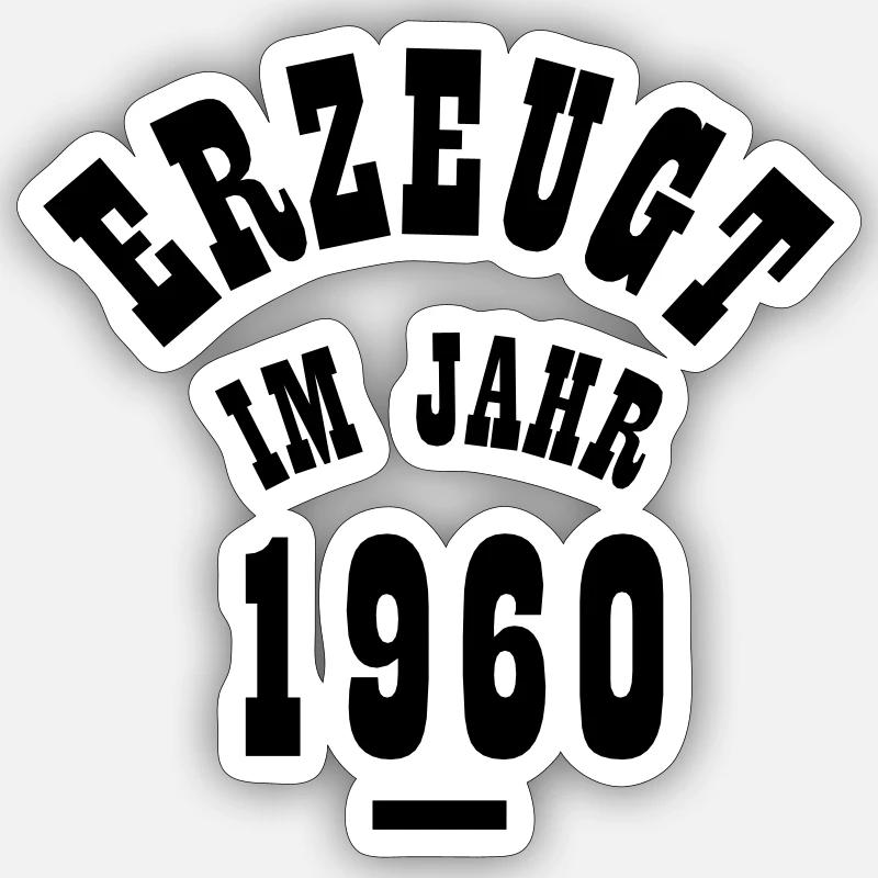 Created in 1960 Sticker size S (10 x 10 cm)