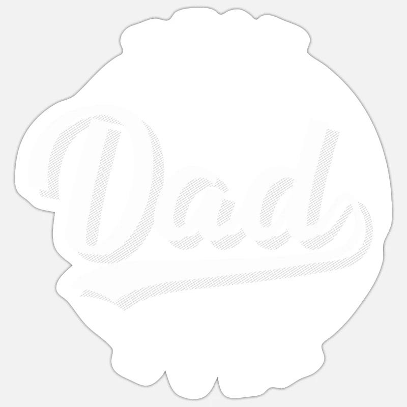 Papa - Sticker taille S (10 x 10 cm) - blanc mat