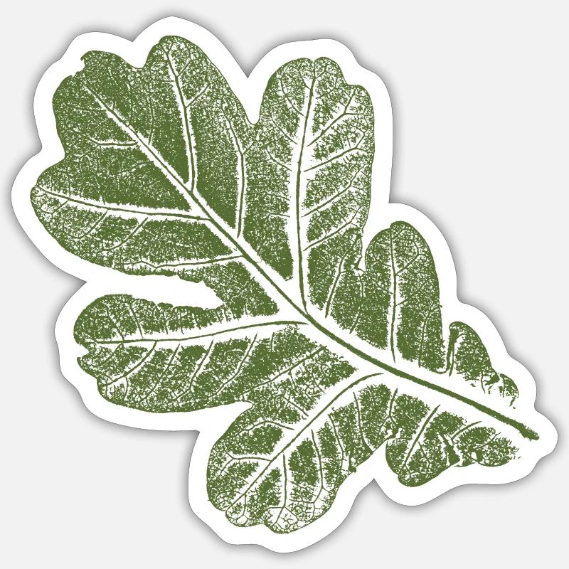 Oak Leaf - Leaf/ Oak Khaki Sticker size S (10 x 10 cm)