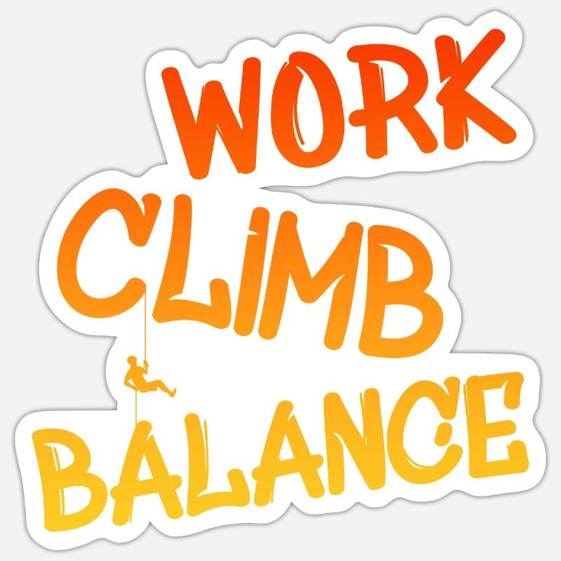 klettern Sticker Größe S (10 x 10 cm)