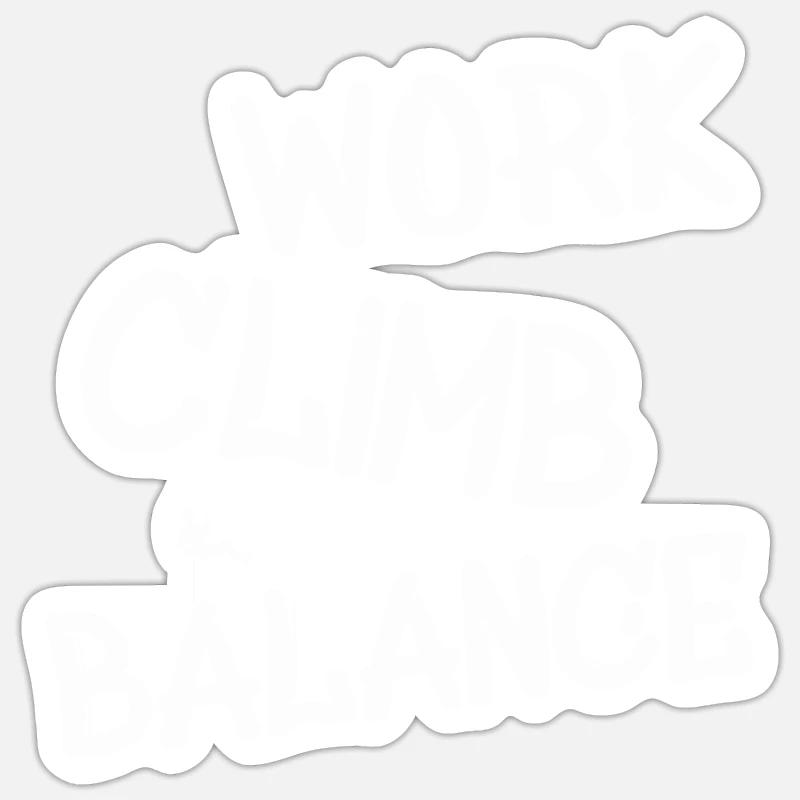 Klettern Kletterer Climbing Abseilen Sticker Größe S (10 x 10 cm)