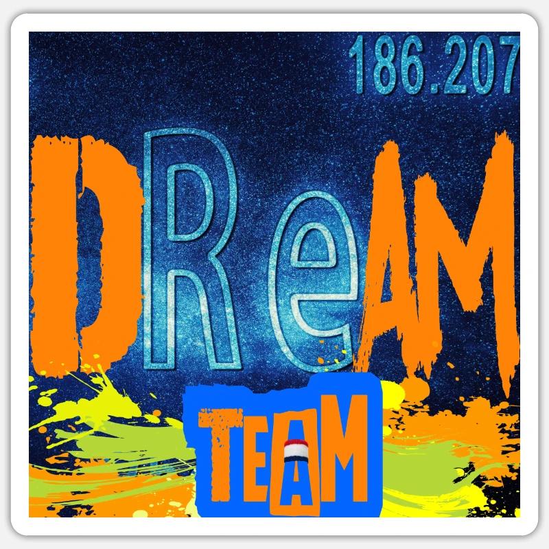 DREAM TEAM - Sticker size S (10 x 10 cm) - white matte