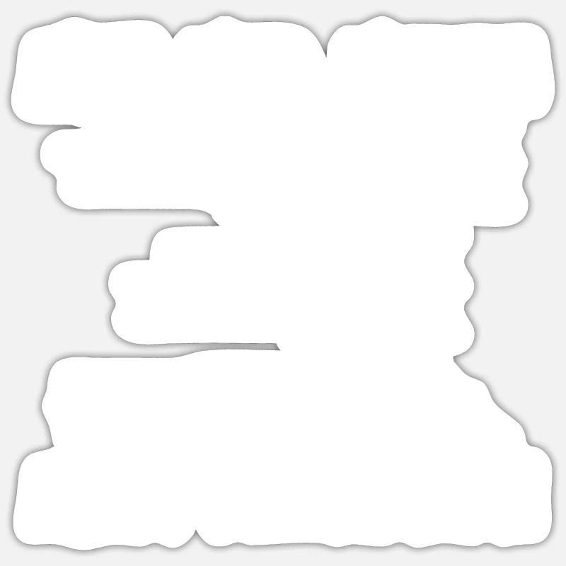 Professeur de mathématiques - Sticker taille S (10 x 10 cm) - blanc mat