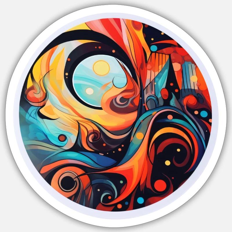 abstract art Sticker size S (10 x 10 cm)