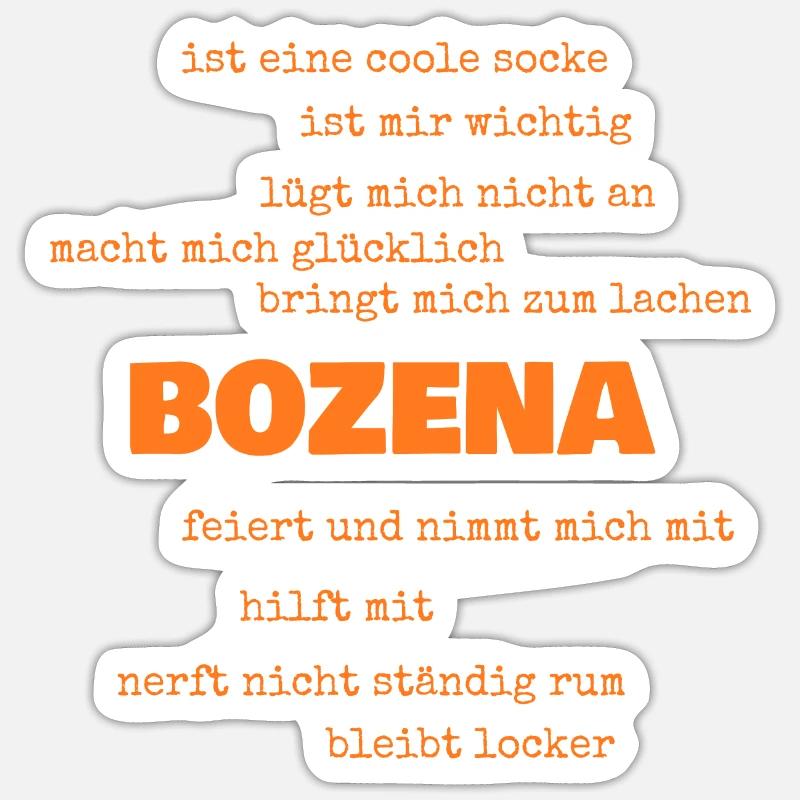 Proverbs Bozena - Sticker size S (10 x 10 cm) - white matte