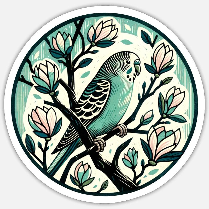 Parakeet Sticker size S (10 x 10 cm)