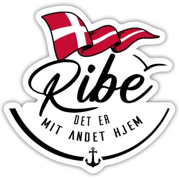 RIBE - Ma deuxième maison - b - Sticker taille S (10 x 10 cm) - blanc mat - Devant