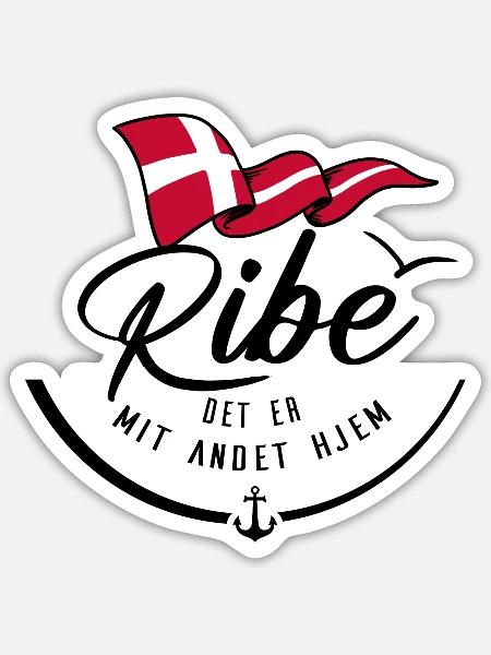 RIBE - Meine zweite Heimat - b - Sticker Größe S (10 x 10 cm) - Mattweiß
