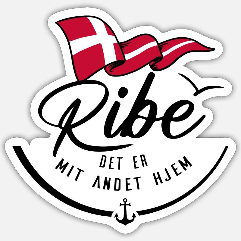 RIBE - My second home - b - Sticker size S (10 x 10 cm) - white matte