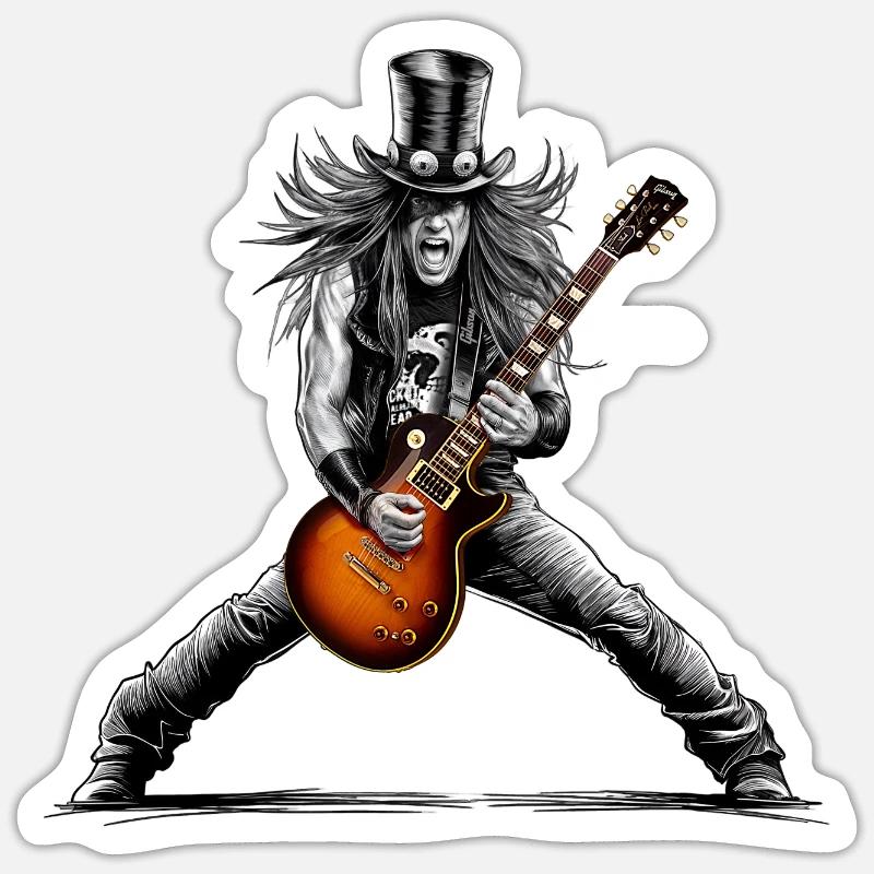 Inferno-Riffs - Sticker Größe S (10 x 10 cm) - Mattweiß