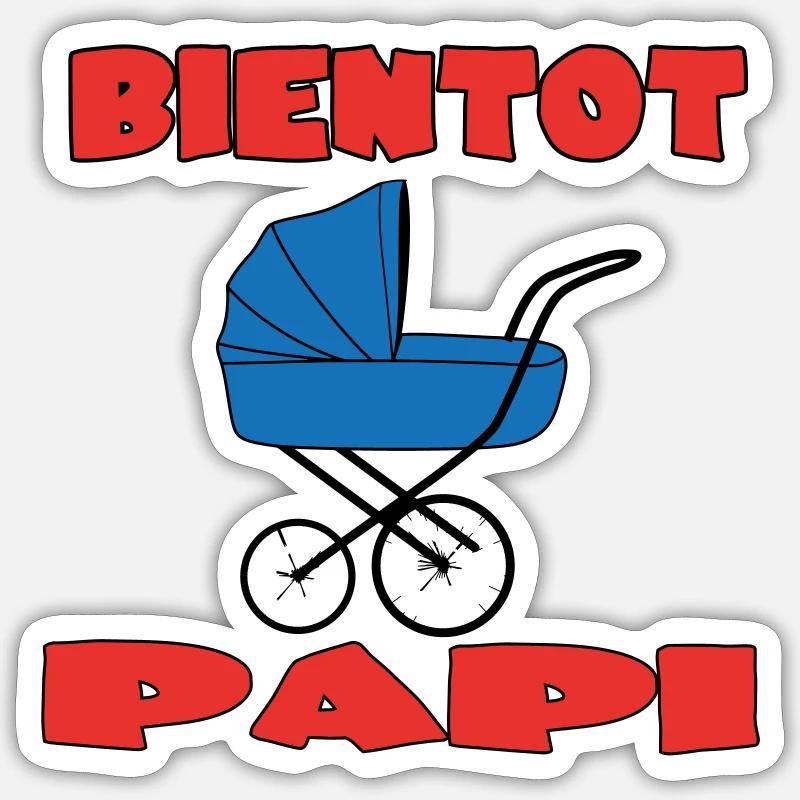 BALD OPA - Sticker Größe S (10 x 10 cm) - Mattweiß