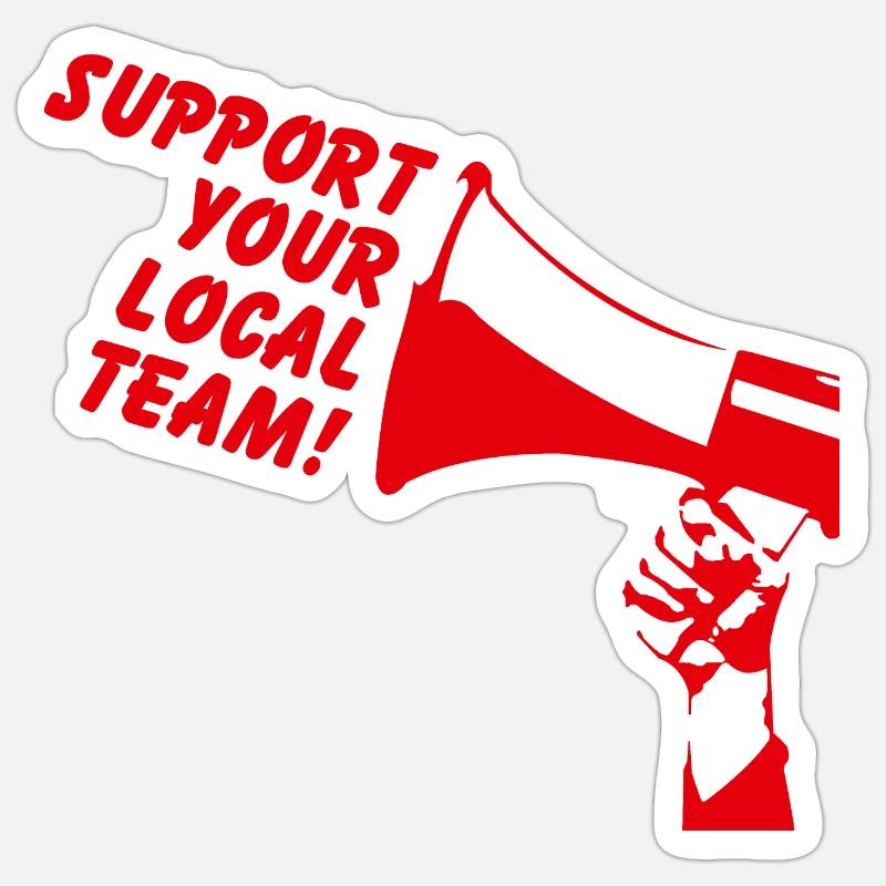 Support your local team Helsingborg Sticker size S (10 x 10 cm)