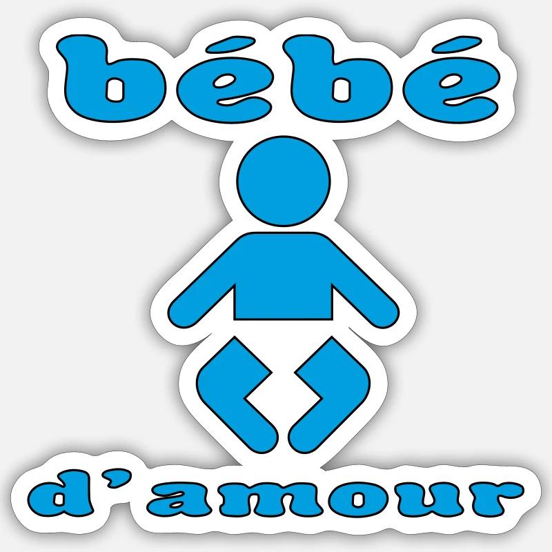 Love Baby - Sticker size S (10 x 10 cm) - white matte