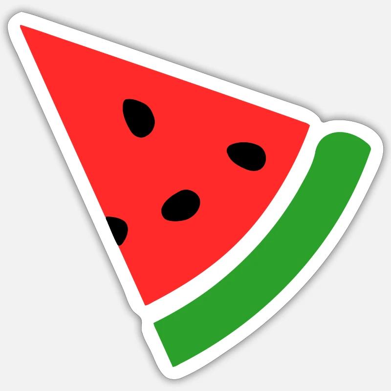 Melon pastèque Sticker taille S (10 x 10 cm)