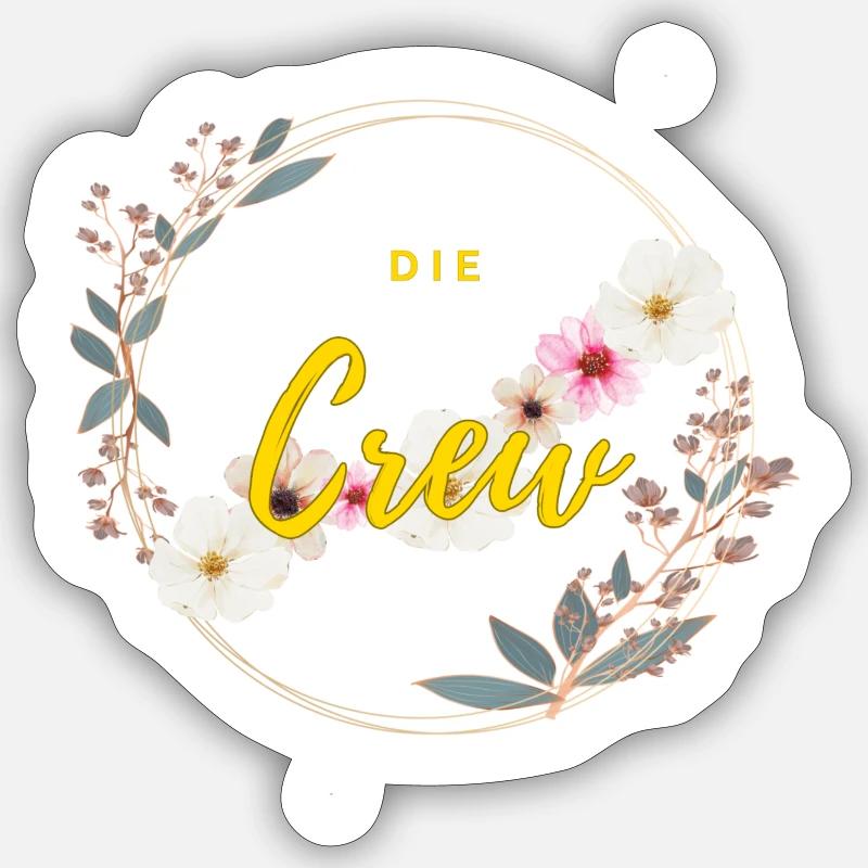 Die Crew Sticker Größe S (10 x 10 cm)