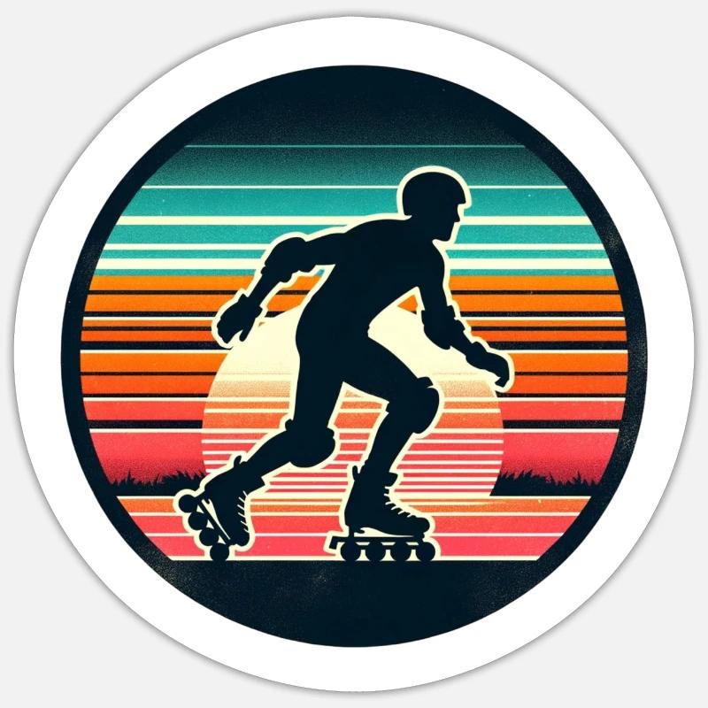 Inline Skating Sticker Größe S (10 x 10 cm)