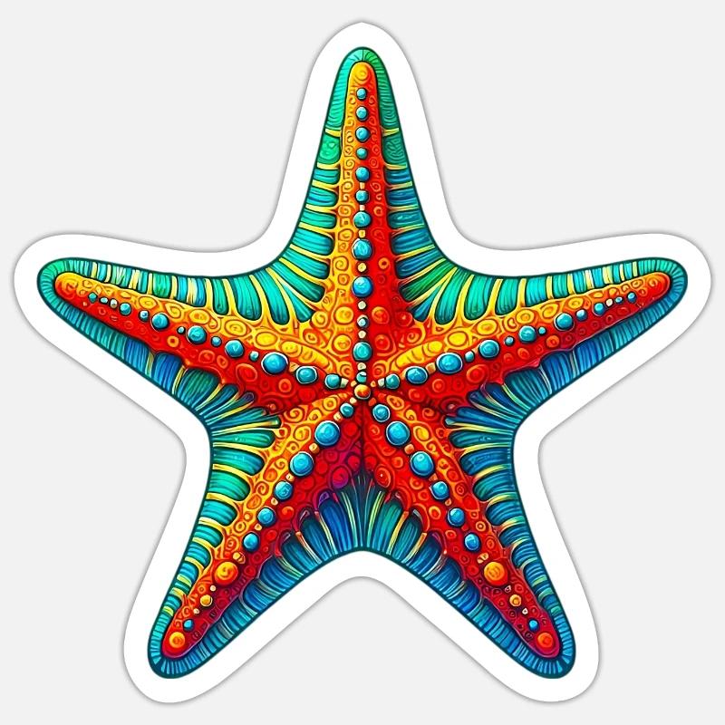 Starfish Sticker size S (10 x 10 cm)