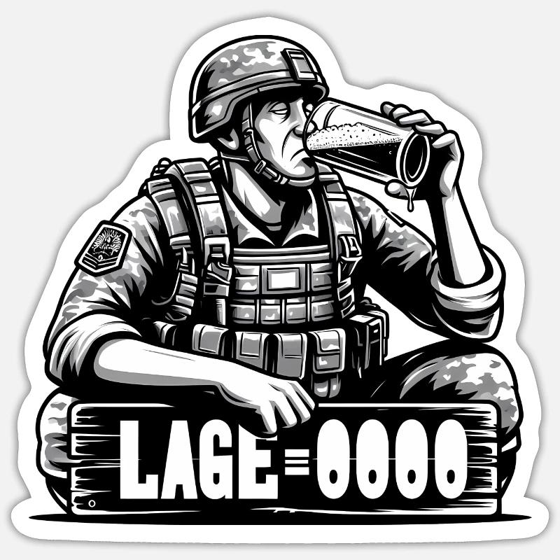 Désarmement des forces armées - Sticker taille S (10 x 10 cm) - blanc mat
