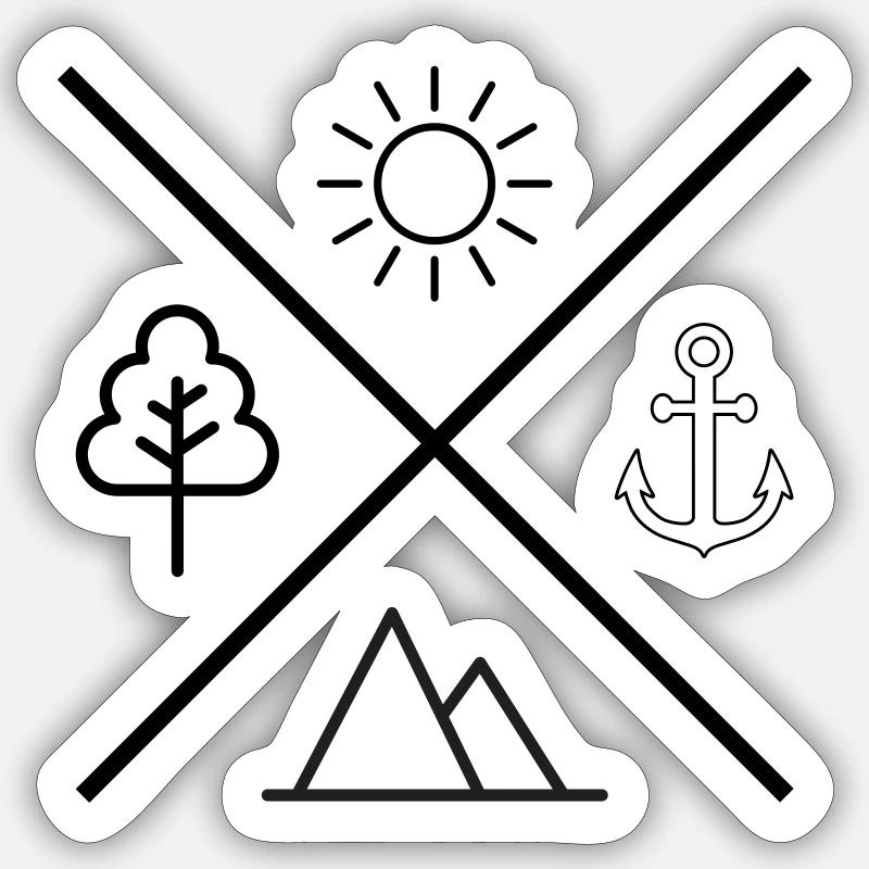 Sticker Größe S (10 x 10 cm) - 