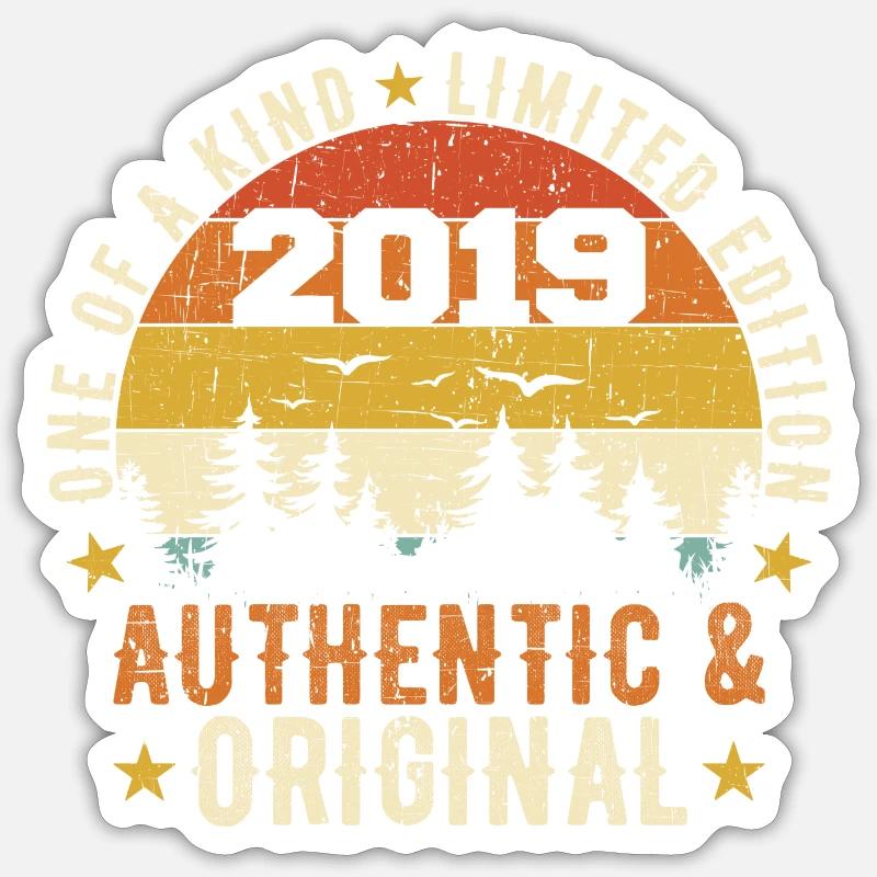 Original 2019 Birthday Gift 2019 Authentic Sticker size S (10 x 10 cm)