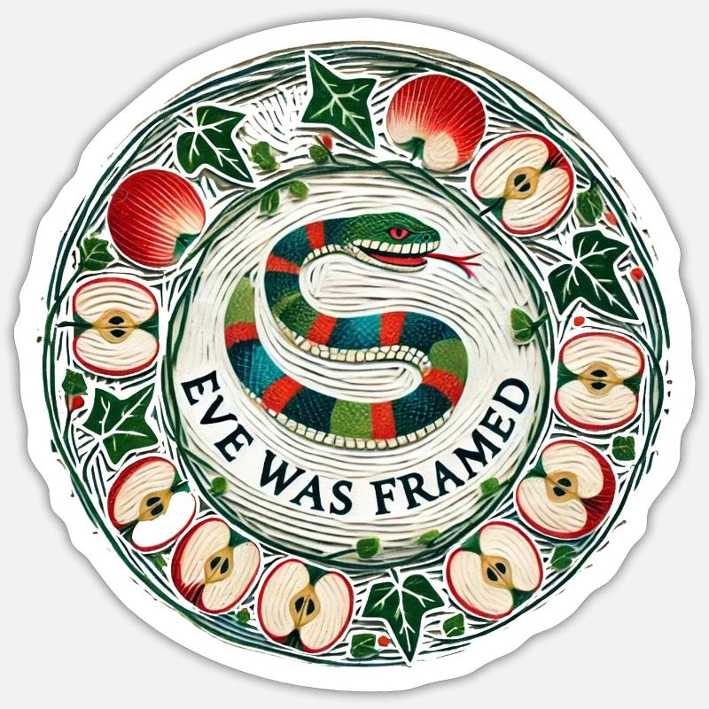 Eva wurde eingerahmt Sticker Größe S (10 x 10 cm)