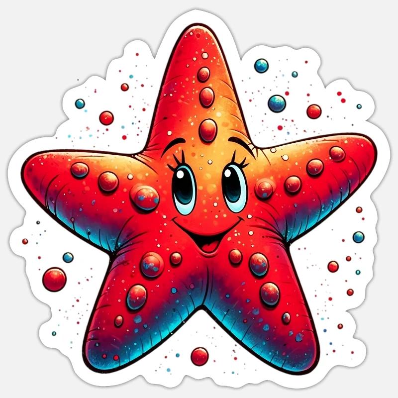 Starfish Sticker size S (10 x 10 cm)