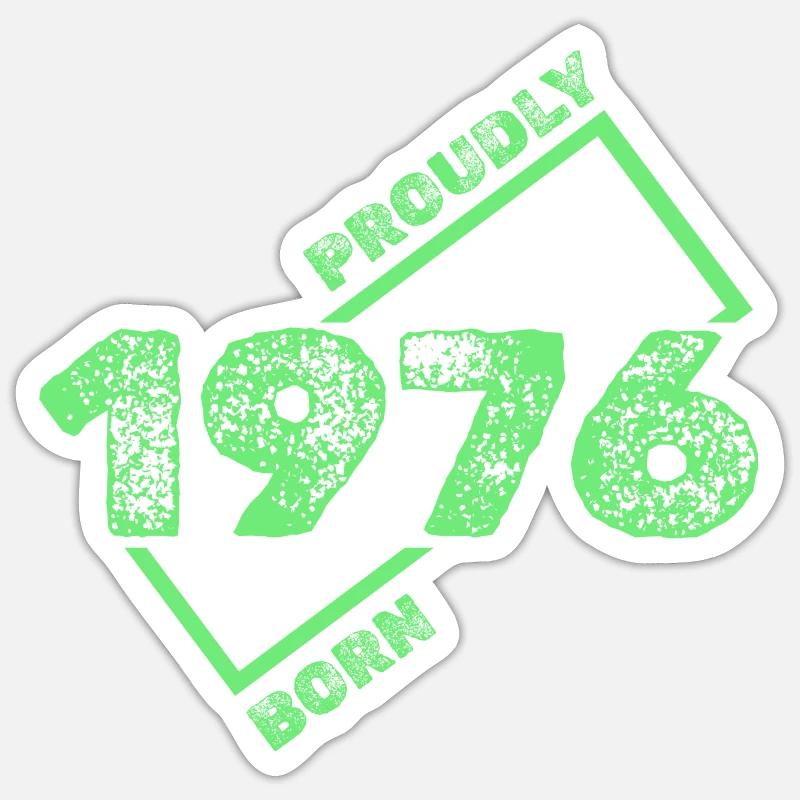 1976 - Sticker size S (10 x 10 cm) - white matte