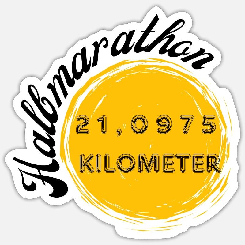 Halbmarathon Sticker Größe S (10 x 10 cm)
