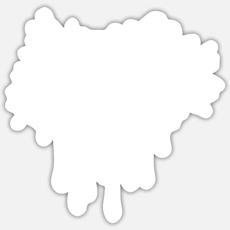 Diamant Pierre précieuse - Sticker taille S (10 x 10 cm) - blanc mat