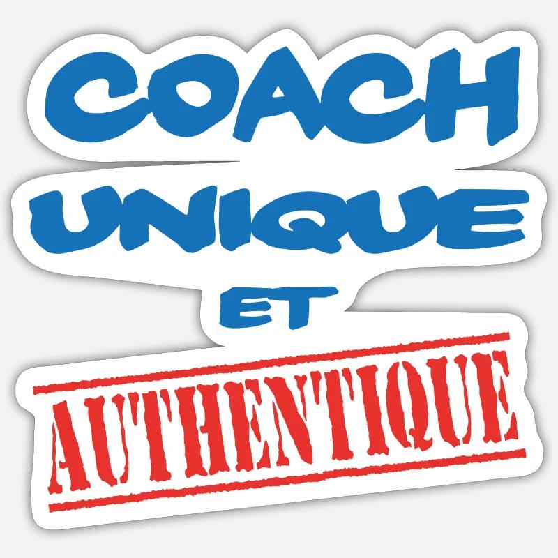 COACH UNIQUE - Sticker size S (10 x 10 cm) - white matte