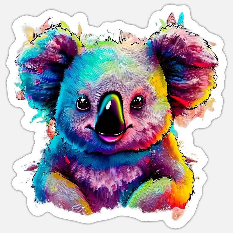 Koala Sticker size S (10 x 10 cm)