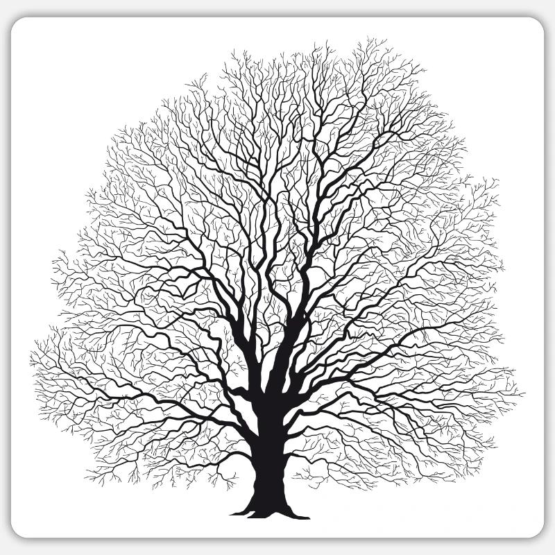 Baum Sticker Größe S (10 x 10 cm)