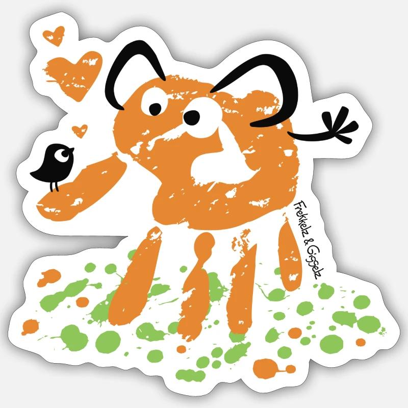 Éléphant de commerce Sticker taille S (10 x 10 cm)