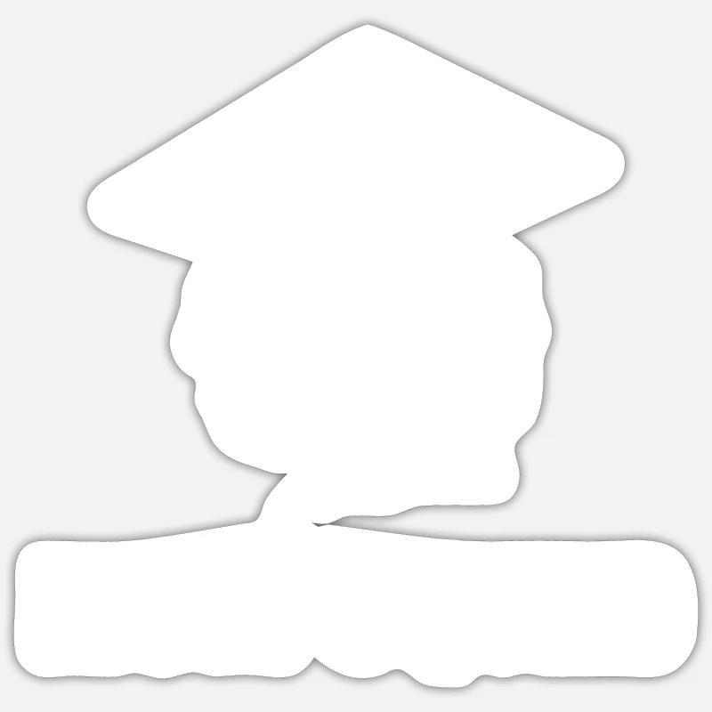 Master's Degree Graduation Ceremony - Sticker size S (10 x 10 cm) - white matte