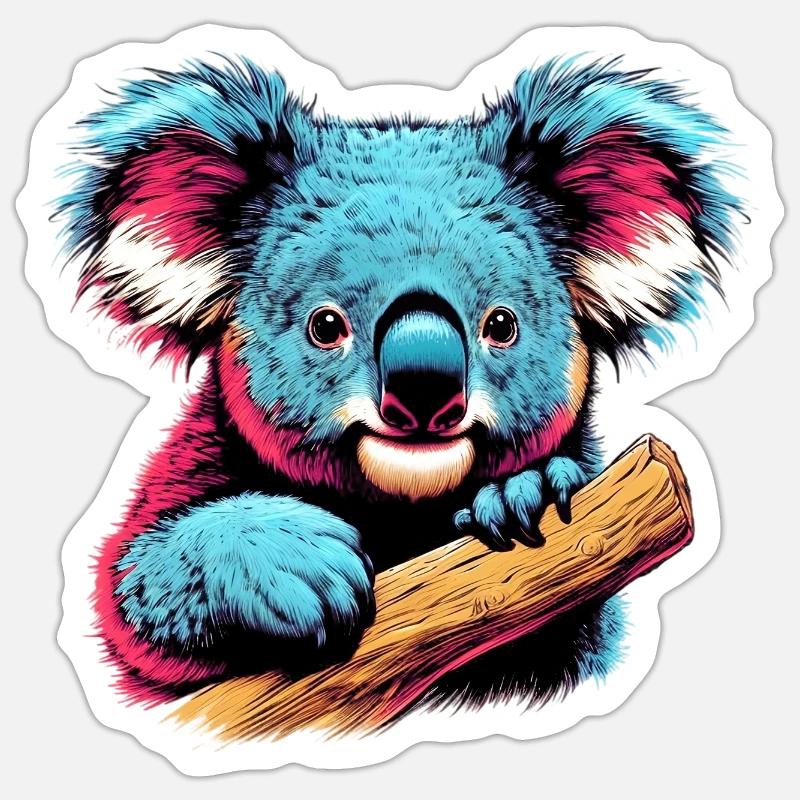Koala - Sticker size S (10 x 10 cm) - white matte