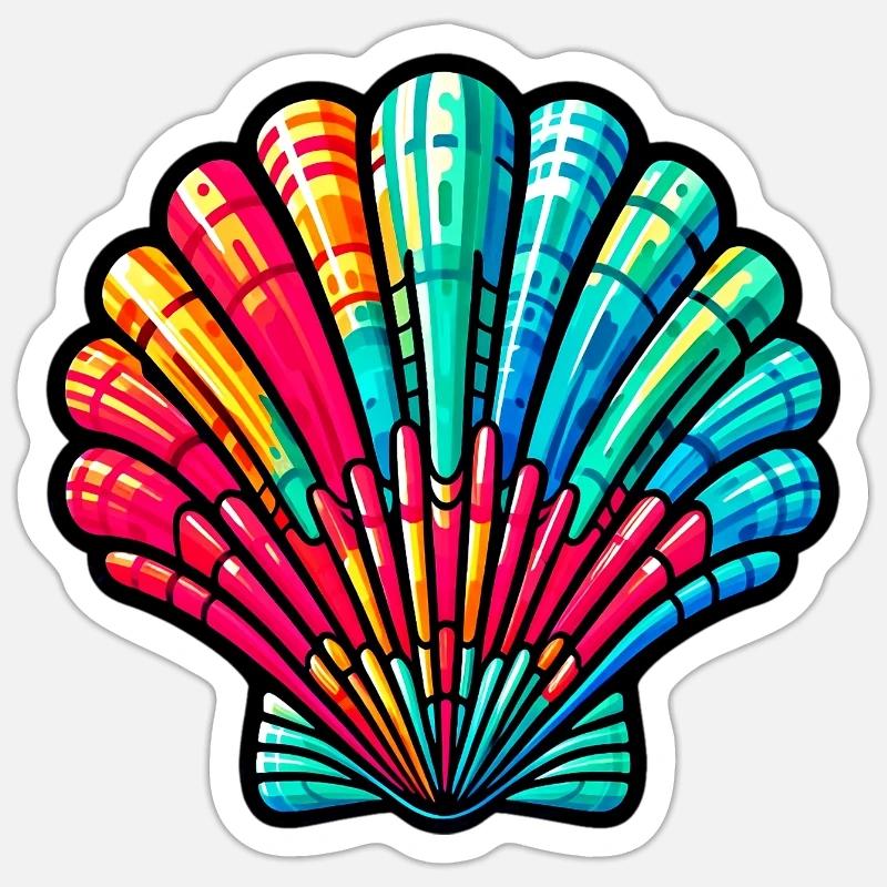 Shell Sticker size S (10 x 10 cm)
