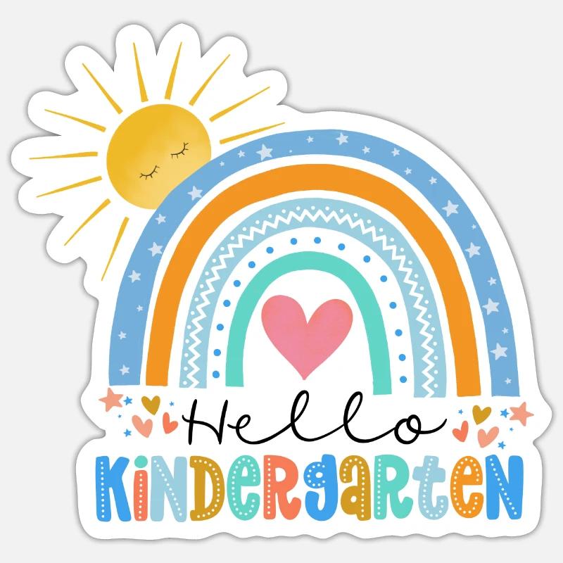 Kindergarten - Sticker size S (10 x 10 cm) - white matte