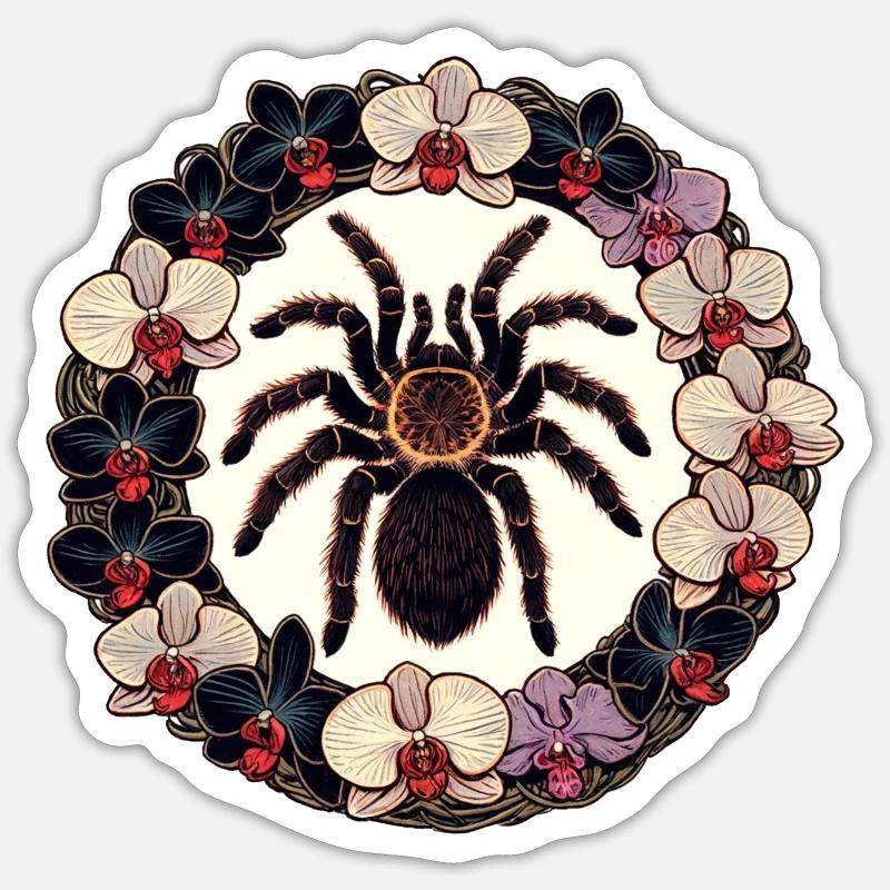 Tarantula - Sticker size S (10 x 10 cm) - white matte