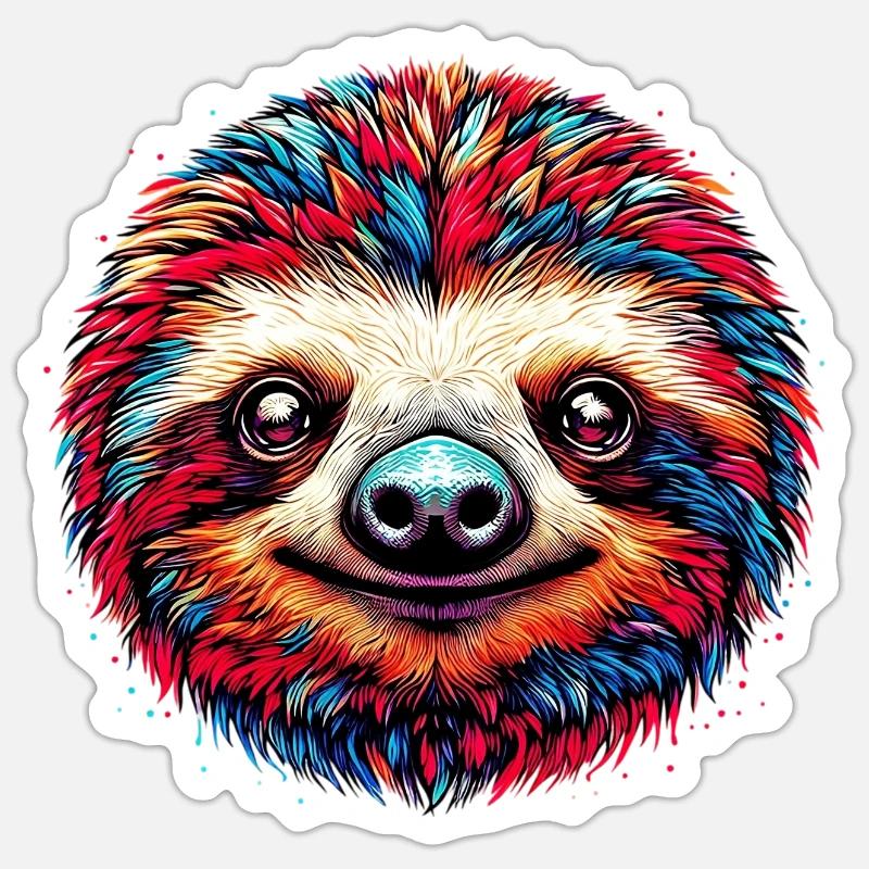 Sloth Sticker size S (10 x 10 cm)