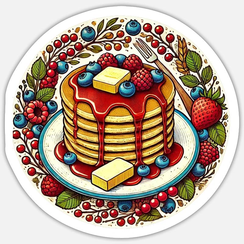 Fruity Pancakes Sticker size S (10 x 10 cm)