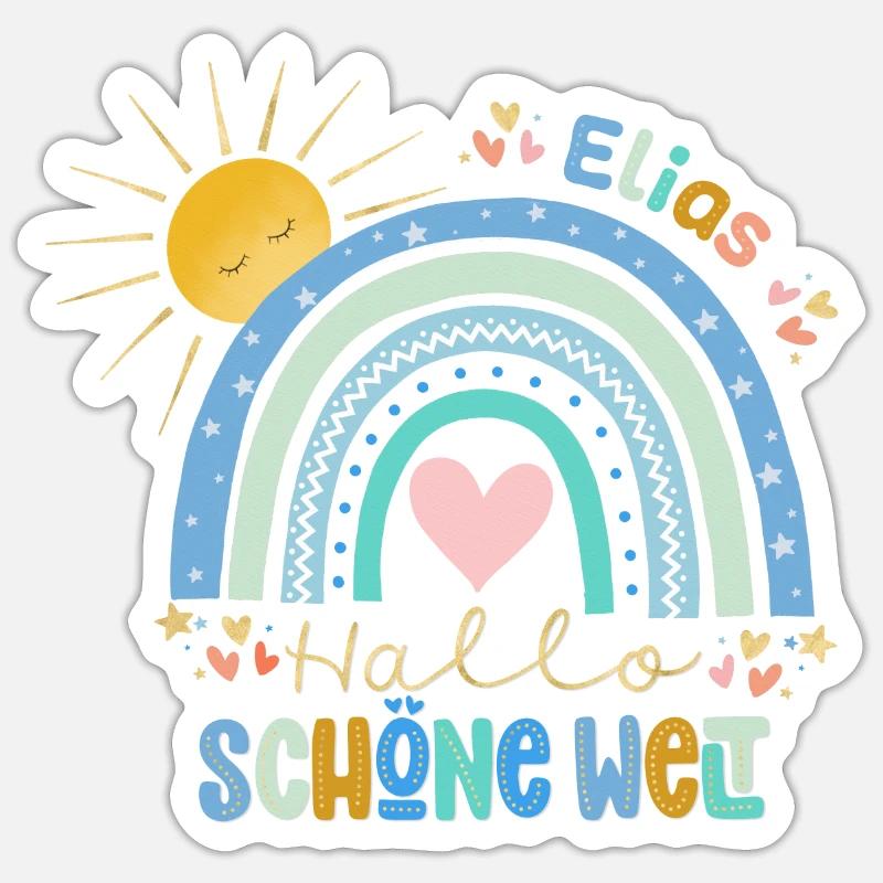 Hello world Sticker size S (10 x 10 cm)