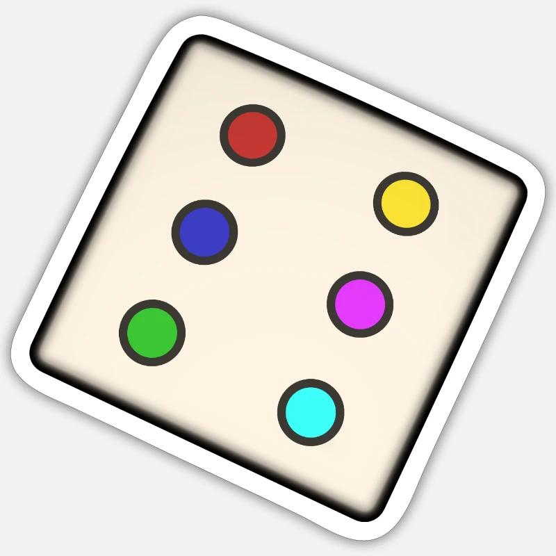 Cube Sticker Größe S (10 x 10 cm)