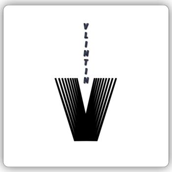 VALINTIN - Sticker Größe S (10 x 10 cm) - Mattweiß - Vorne