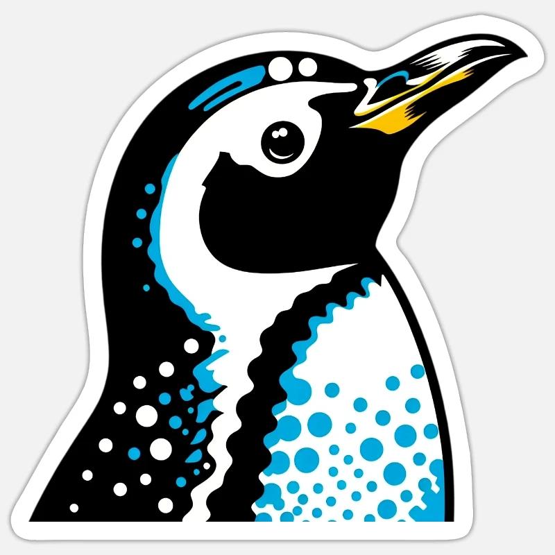 Penguin - Sticker size S (10 x 10 cm) - white matte