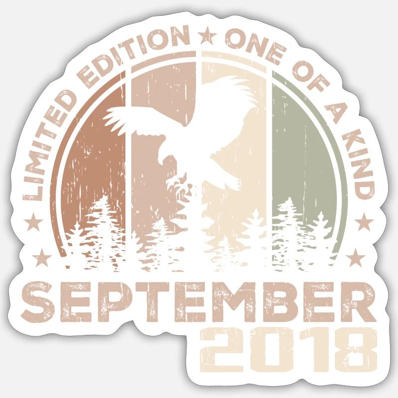 Incomparable since September 2018 6 Anniversary Sticker size S (10 x 10 cm)