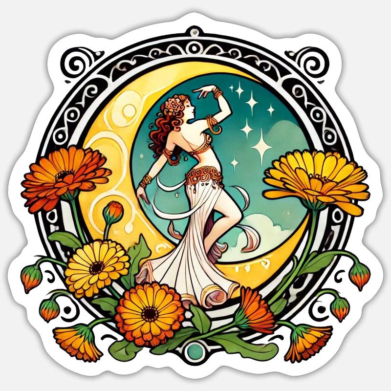 Belly Dancer Sticker size S (10 x 10 cm)